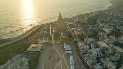 12 jyotirlingas in india, temples of lord shiva, indian temple architecture, somnath temple aerial view