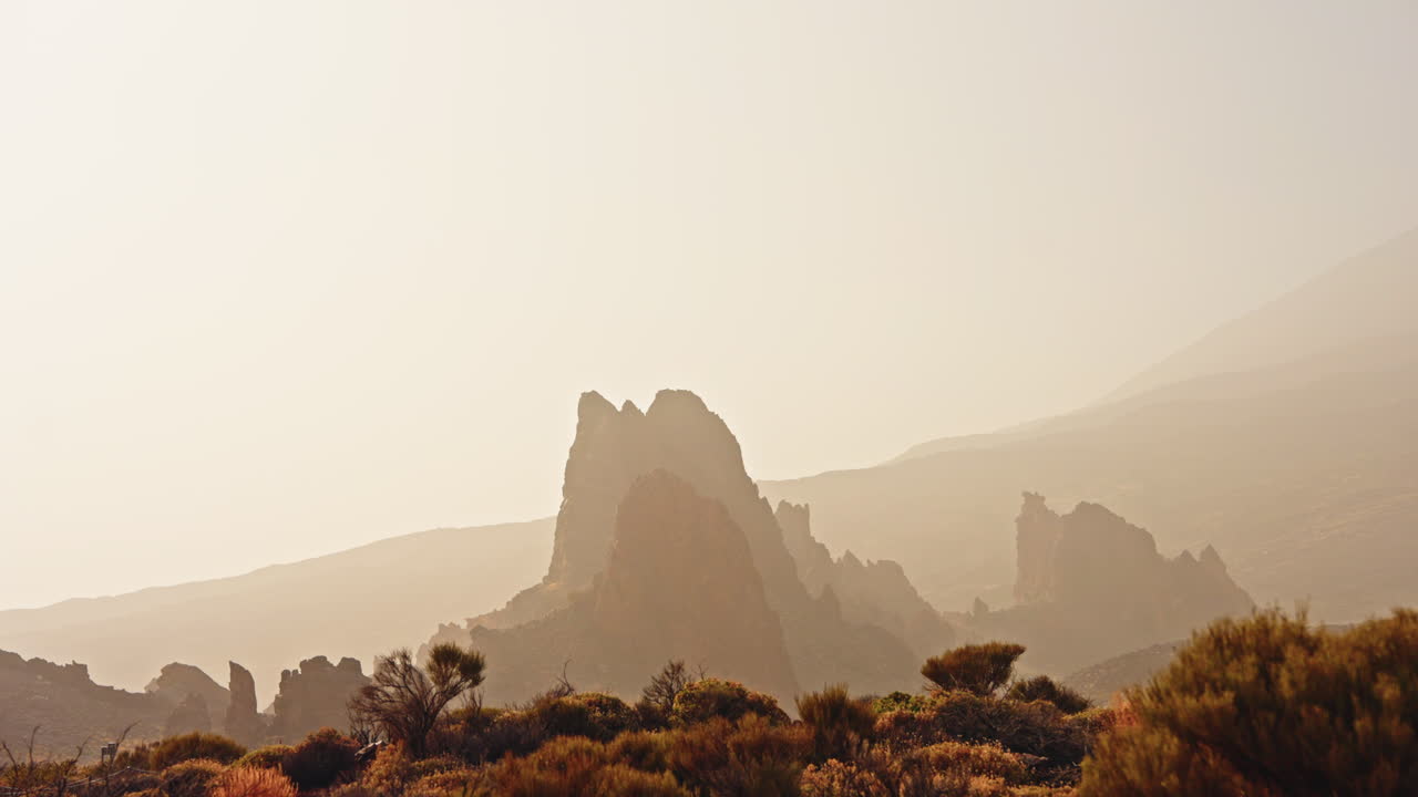 Panoramic view of El Teide National Park.
Volcanic landscape, Tenerife, Canary islands, Spain.
