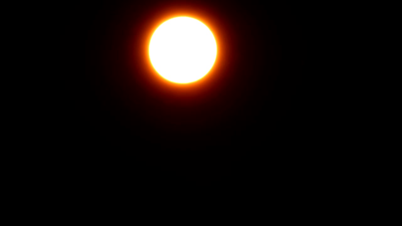 Sun at sunset passing in sundowning in time lapse. Loop
