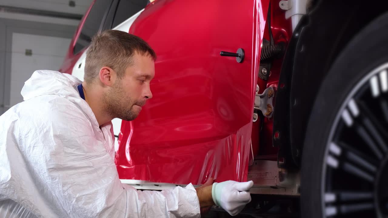 차고 에서 차 문 을 감싸고 있는 것