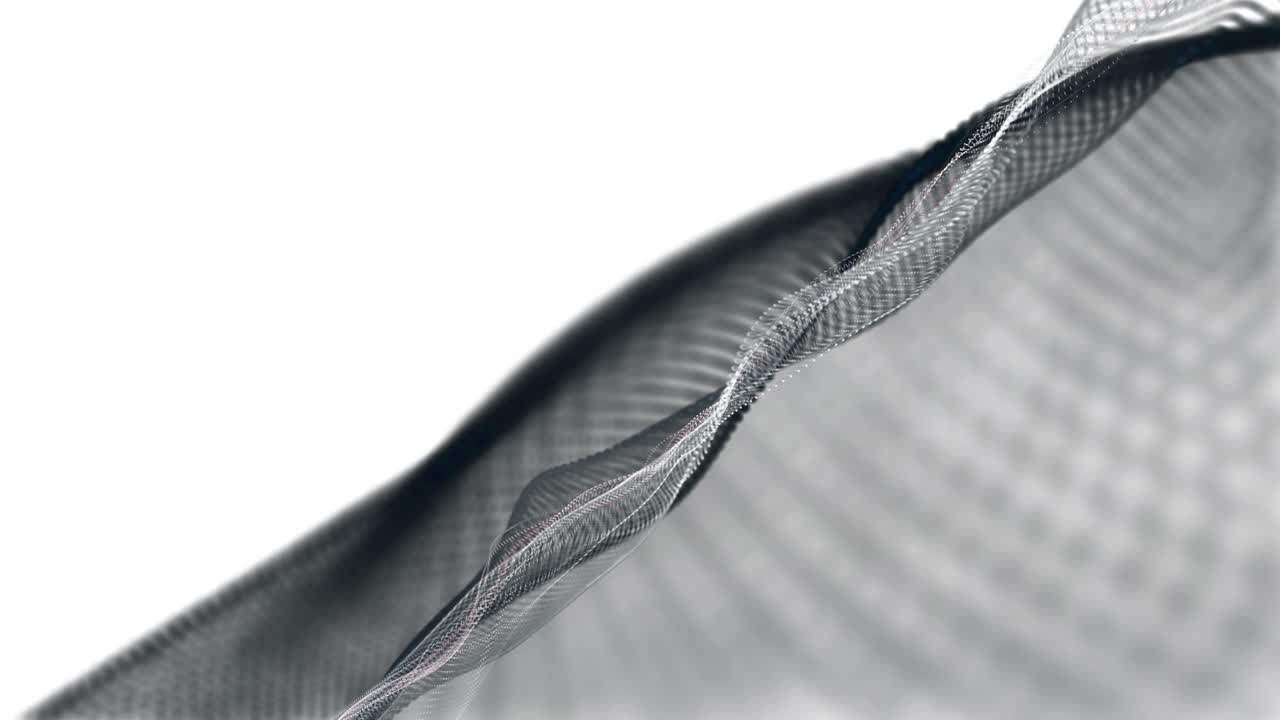 animación mágica con objeto de onda de partículas en cámara lenta, 4096x2304 bucle 4k