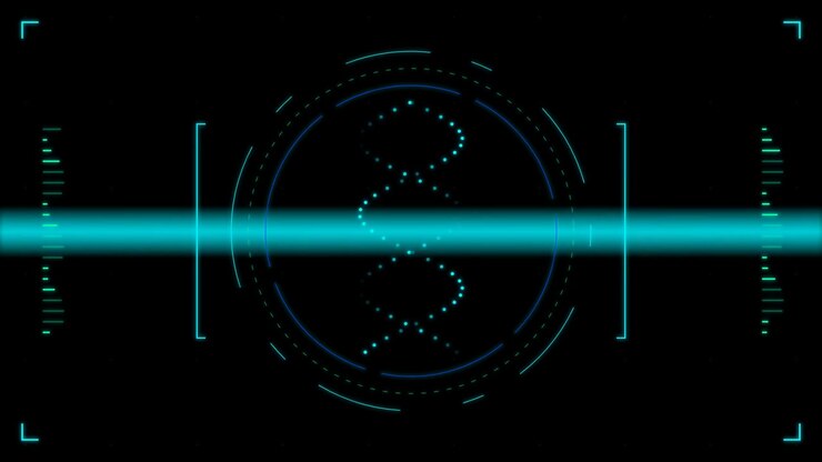 Digital DNA Helix Scanning Interface Animation