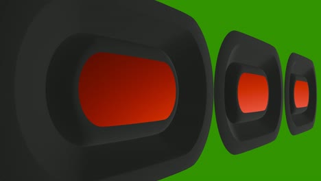 altavoces mat verde naranja