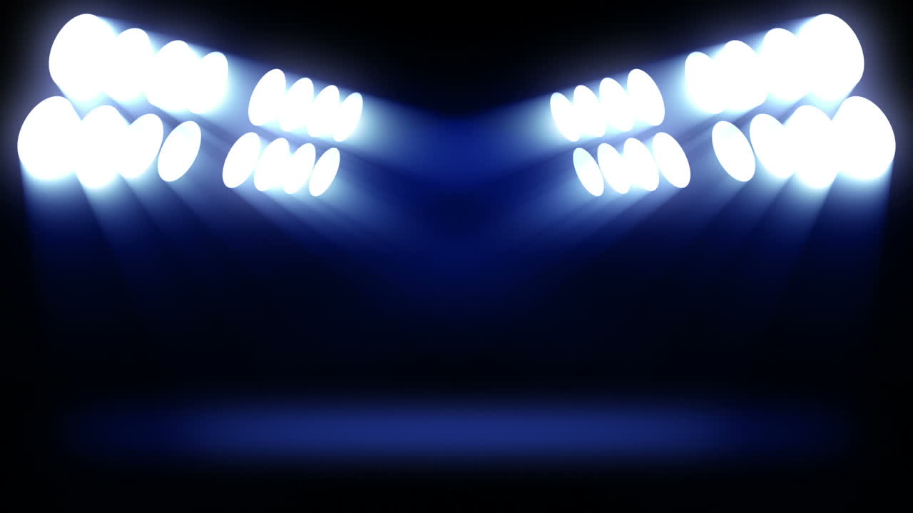 파란색 불빛이 있는 반점의 줄무