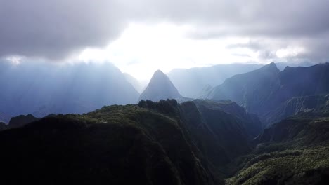 Mafate-4K-drone-footage,-Reunion-island