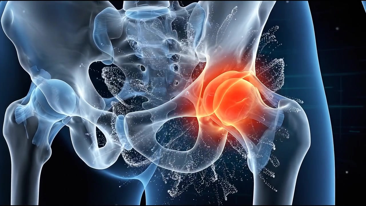 Medical Animation of Hip Joint Pain and Inflammation