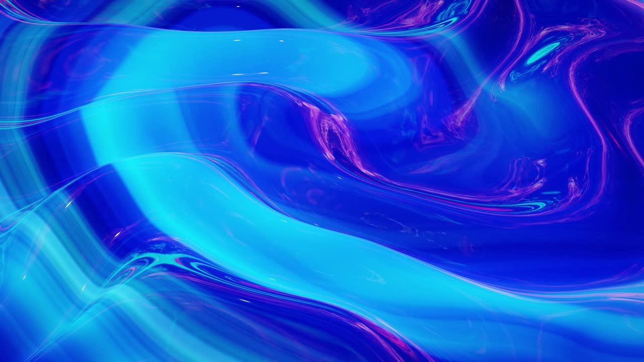 Sfondo fluido astratto in loop stile marmo multicolore. Bella superficie liquida lucida e ondulata con motivo, colore sfumato e onde di flusso. Sfondo luminoso creativo con animazione fluida e delicata