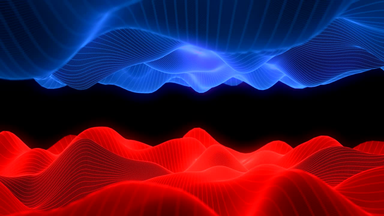 4K Undulating Abstract Grid.