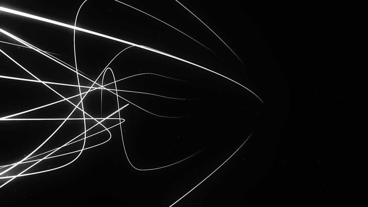 3d 그리드 무한 공간 루프로 이동하는 카메라, 검은색 배경 위에 회전하는 다채로운 선과 모양의 무한 터널을 특징으로하는 고해상도 모션 배경, 오래된 학교 레트로 외관으로 앞으로 이동하는 무한 디지털 지형