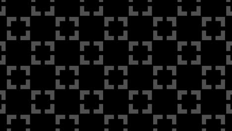 patrón blanco y negro en un fondo mínimo.