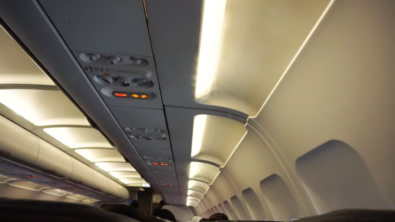 The interior of the Air Asia Airline