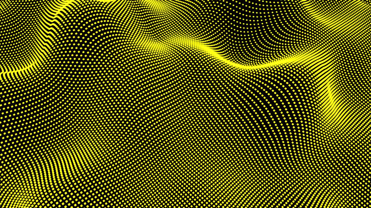 Waving Pixels Loop (Yellow)