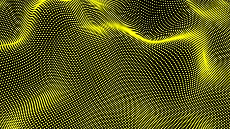 waving pixels loop (yellow)