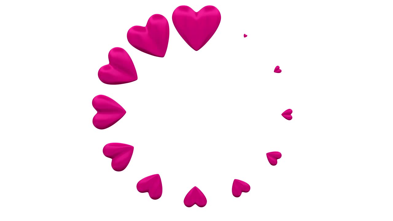 cargando el signo redondo - los signos en forma de corazón.