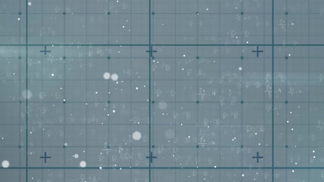 Animation of data processing and icons over white background