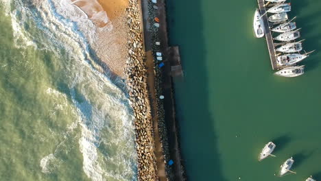 Boats,-sea,-Jar-sur-Mer,-France