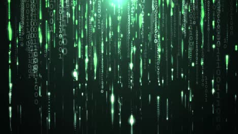 animación de tecnología de código binario - 4k loopable