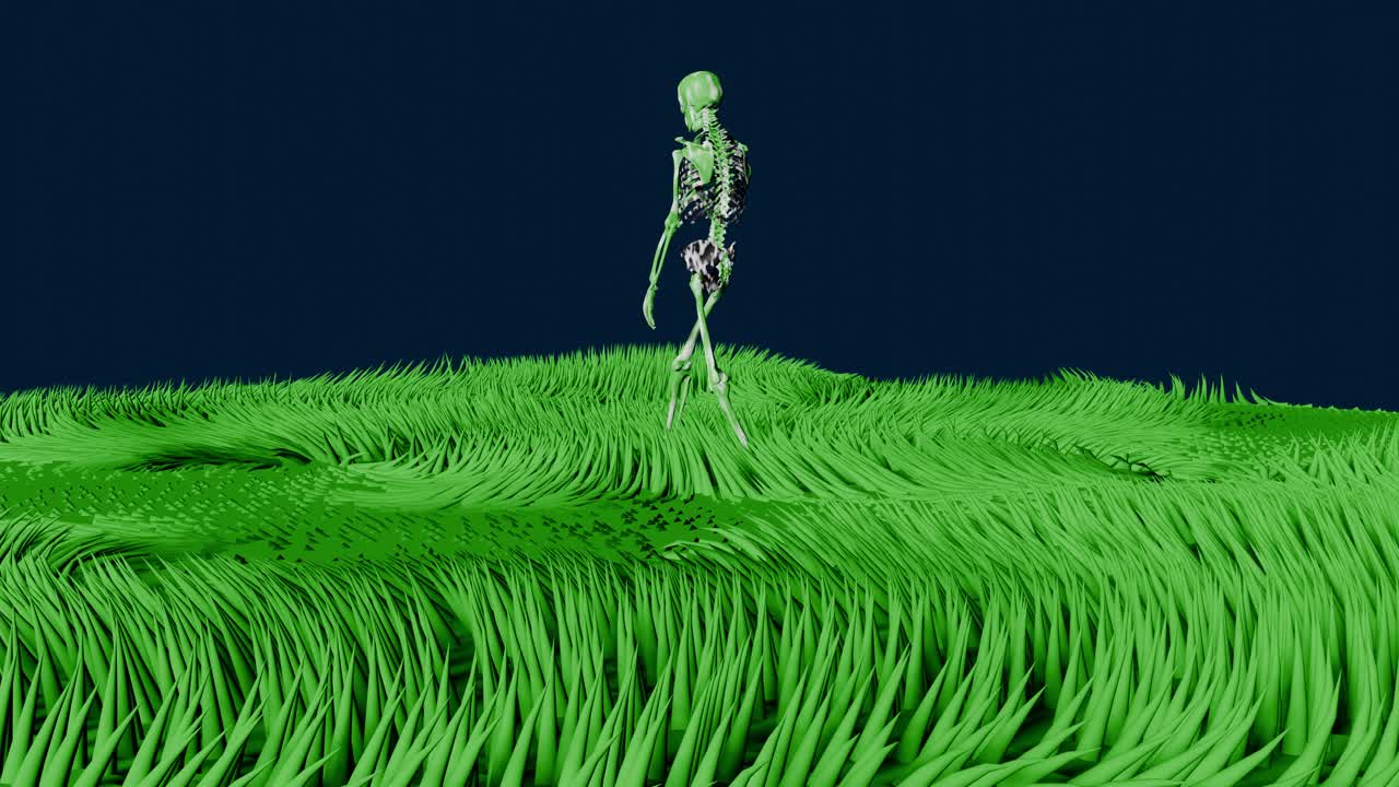 초록 잔디 - 기 - 바람