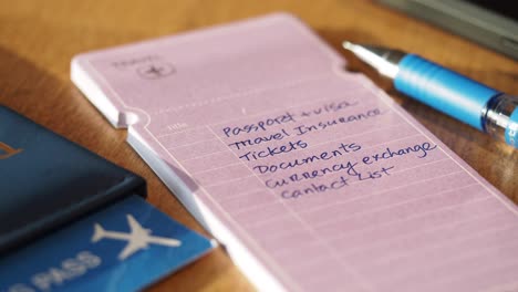 Travel Checklist