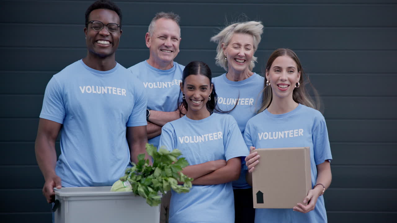 grupo de voluntariado, donación y caridad