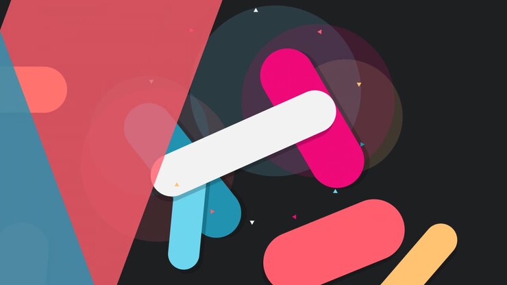 Abstract Motion Graphics with Floating Colorful Rounded Shapes