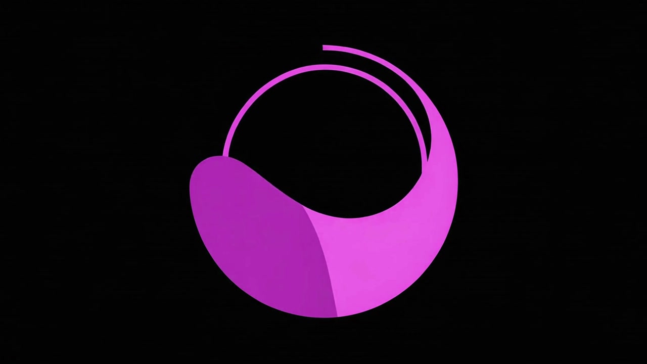 Abstract Purple Circular Motion Graphic Animation