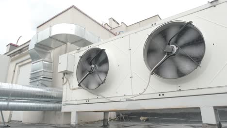 heating ventilating and air conditioning units on the roof