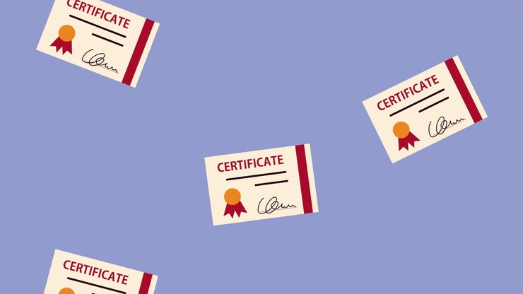 animazione di laurea con certificati