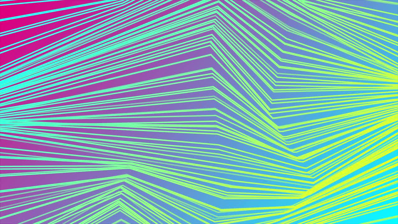 líneas curvas coloridas patrón de refracción animación de video