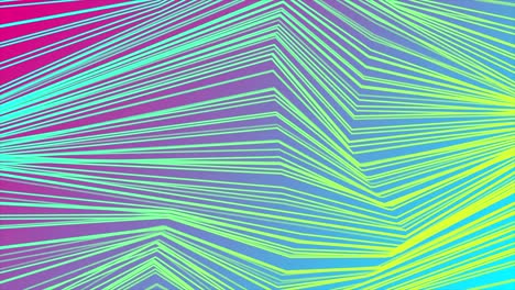 líneas curvas coloridas patrón de refracción animación de video