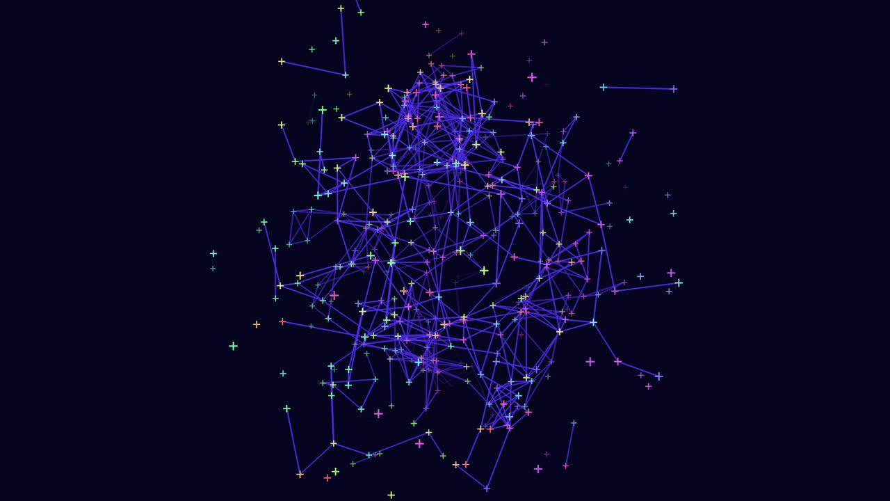 Dynamic network visualization a complex web of connected nodes and relationships