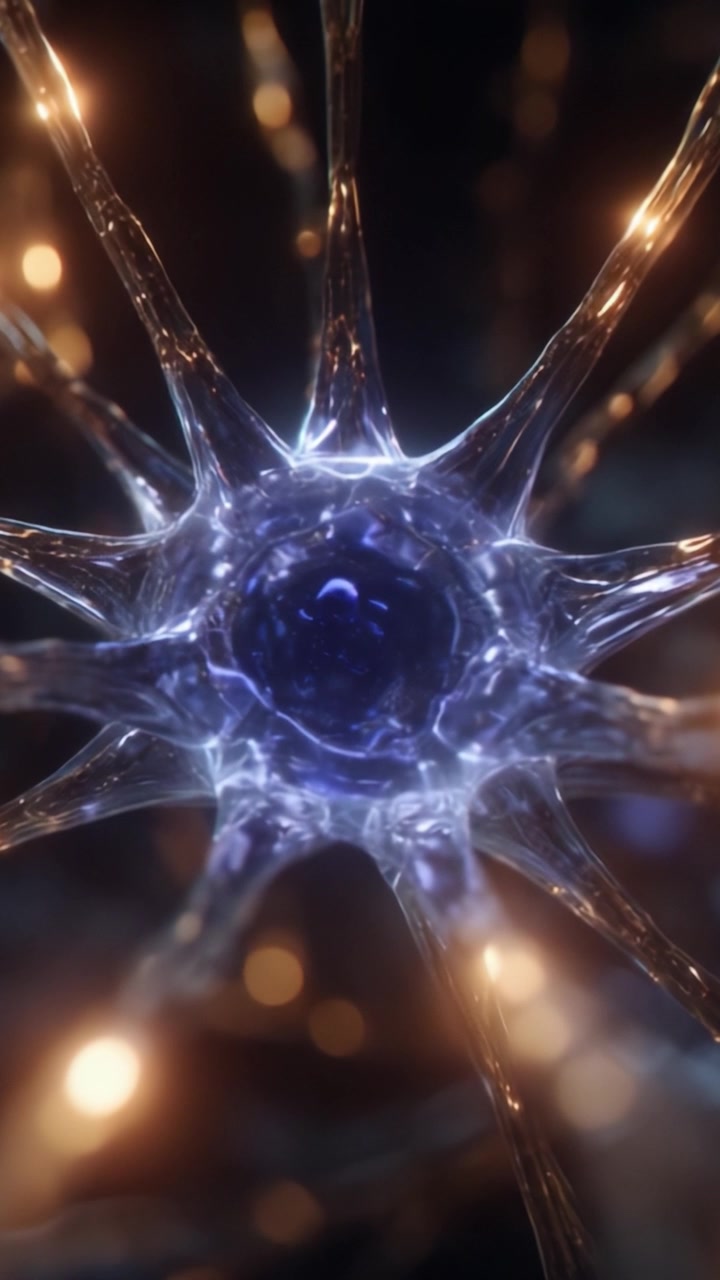 Esplorando l'intricata struttura dei neuroni: una prospettiva ravvicinata delle connessioni neurali e delle loro formazioni in una splendida rappresentazione microscopica.