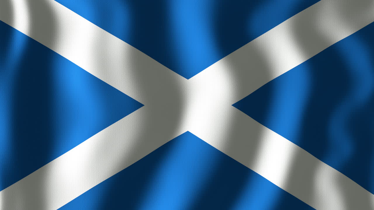 스코틀랜드의 발이 흔들리는 애니메이션