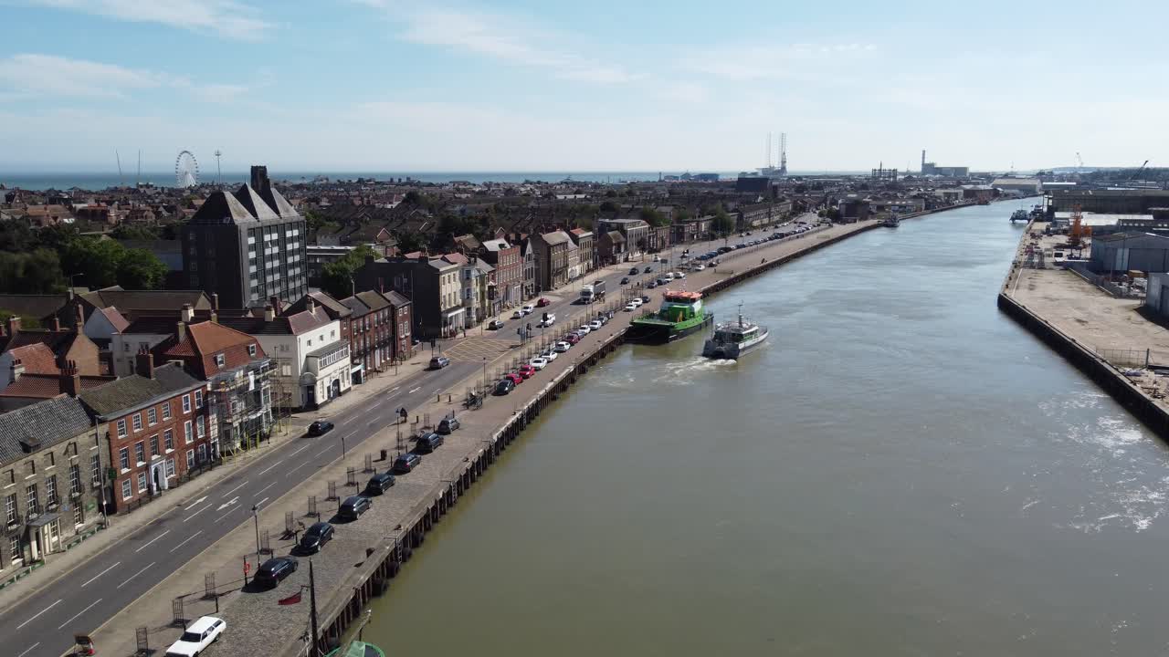 그레이트 야머스 포트 노퍽 영국 공중 영상 2021