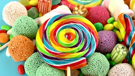 candy sweet jelly lolly and delicious sugar dessert