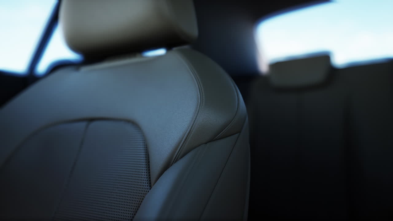 primer plano de un asiento de coche