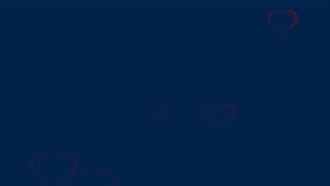 animation of red pattern moving in hypnotic motion on blue background