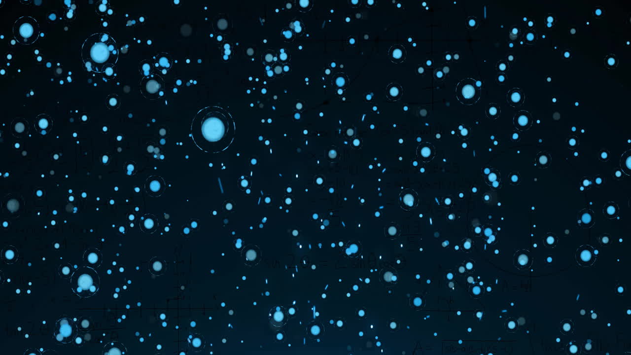 검은 바탕에 있는 밝은 반점의 애니메이션