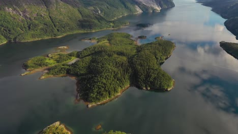 aerial footage beautiful nature norway