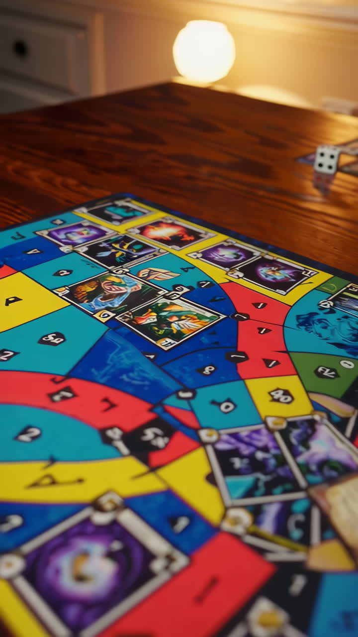 Tabletop Card Game in Progress