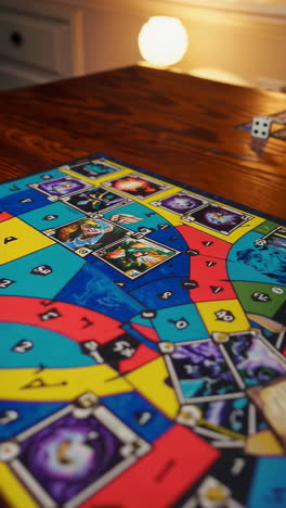 tabletop card game in progress