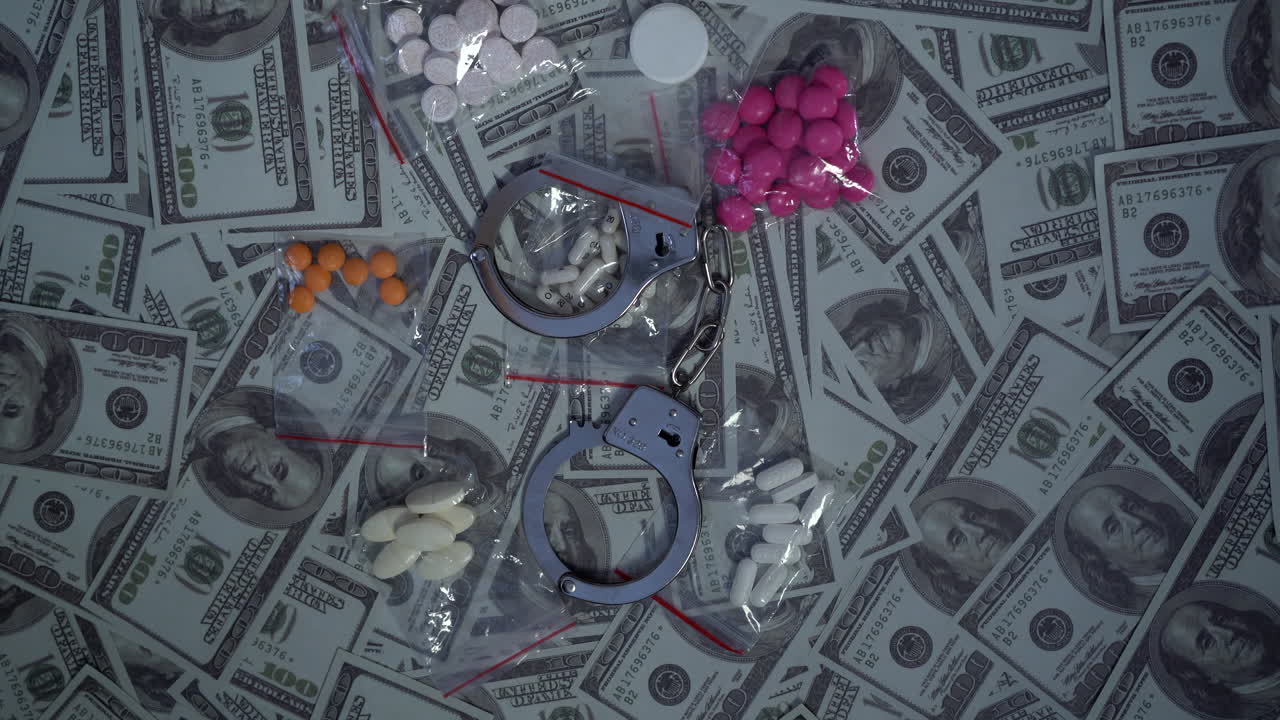 증거 증거. 마약 거래 개념