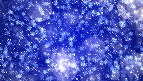 4k glow snowflakes. festive background