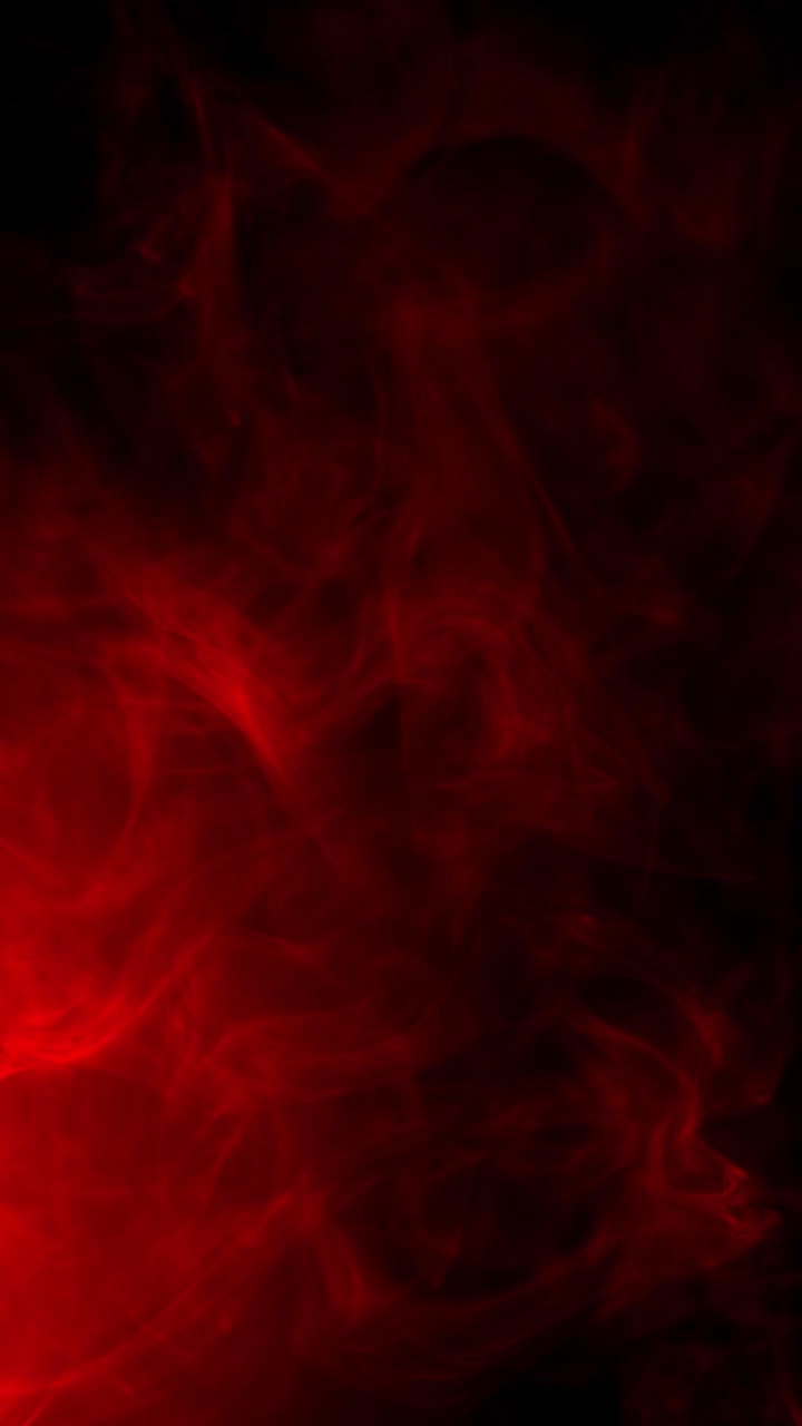 Formato verticale, fumo rosso brillante che si muove fluidamente per sfondi astratti dinamici e moderni, loop continuo.