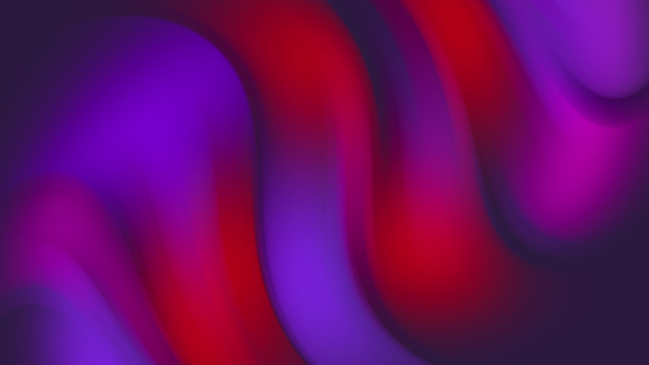 Purple and red abstract background with flowing liquid waves. Looped seamless motion graphics.