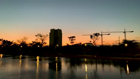 amazing colors at sunset in yucatan mexico