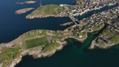 Henningsvaer-Lofoten-is-an-archipelago-in-the-county-of-Nordland,-Norway.