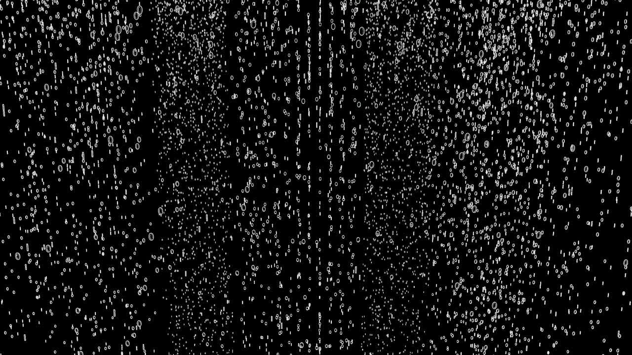 código binario de lluvia