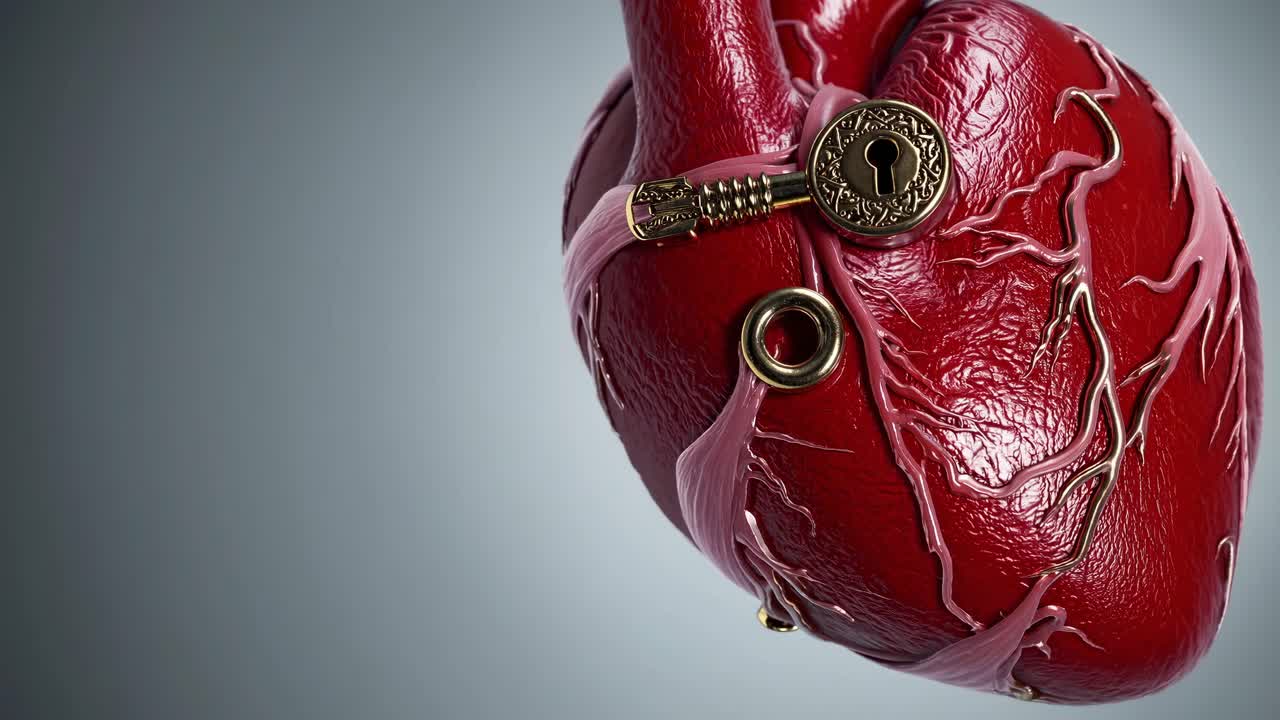 Heart with Key and Lock