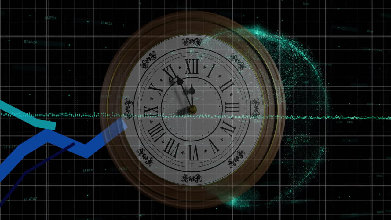 금융 데이터 처리의 24시간 애니메이션